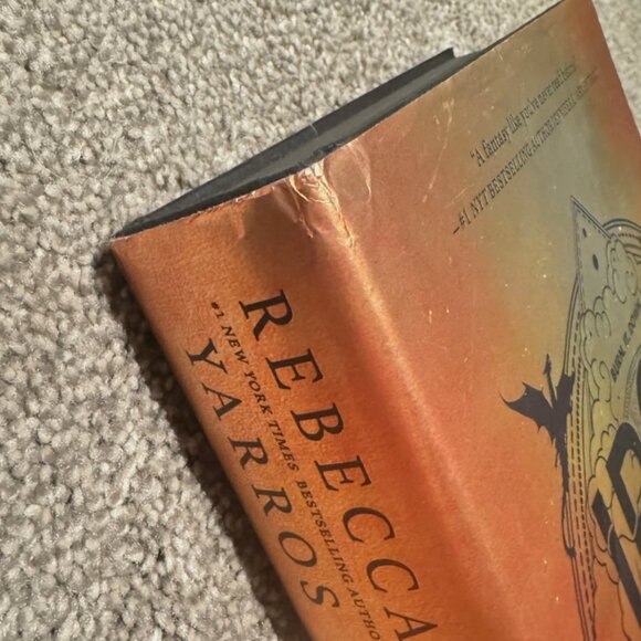 Sprayed Iron Flame & Onyx Storm Rebecca Yarros 1st Ed HC Fourth Wing Empyrean - Picture 8 of 14